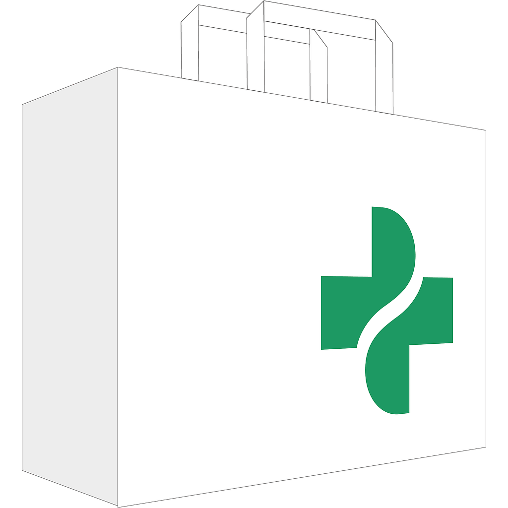 Sacs papier - avec croix