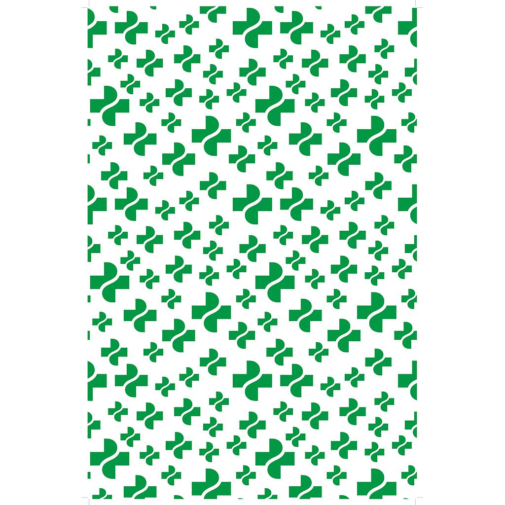 Papier d'emballage avec croix vertes