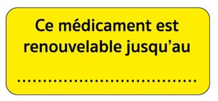 Étiquettes d'information - Jaune Fluo