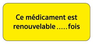 Étiquettes d'information - Jaune Fluo