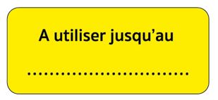 Étiquettes d'information - Jaune Fluo