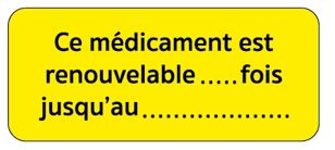 Étiquettes d'information - Jaune Fluo