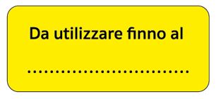 Étiquettes d'information - Jaune Fluo