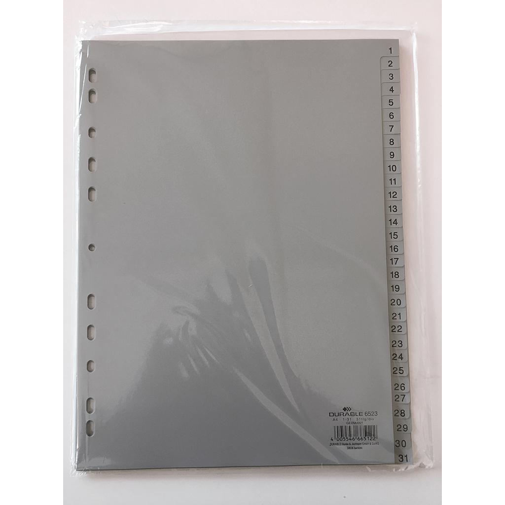 Intercalaires - Répertoires en plastique A4