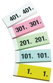 Blocs numérotés "Garde-robes" N° 1 - 500 (répartis en 5 blocs)