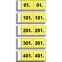 Blocs numérotés "Garde-robes" N° 1 - 500 (répartis en 5 blocs)