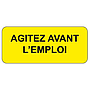 Étiquettes d'information - Jaune Fluo